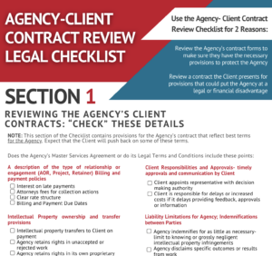 The Agency Client Contract Review Legal Checklist