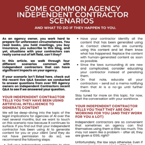 Agency-IC Scenarios
