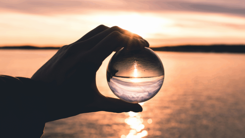 Legal + Creative - orb and water with sunset